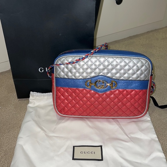 Gucci Braided Crossbody Bag Zumi Trapuntata - Picture 1 of 3